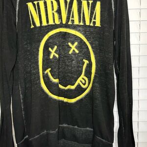 Gildan Black Graphic Long Sleeve Shirt